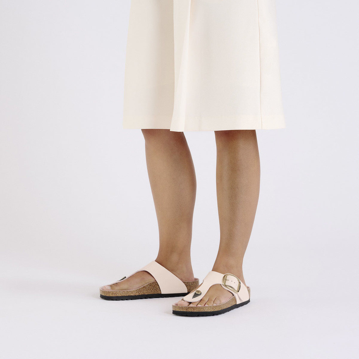 Gizeh Big Buckle Natural Leather Patent