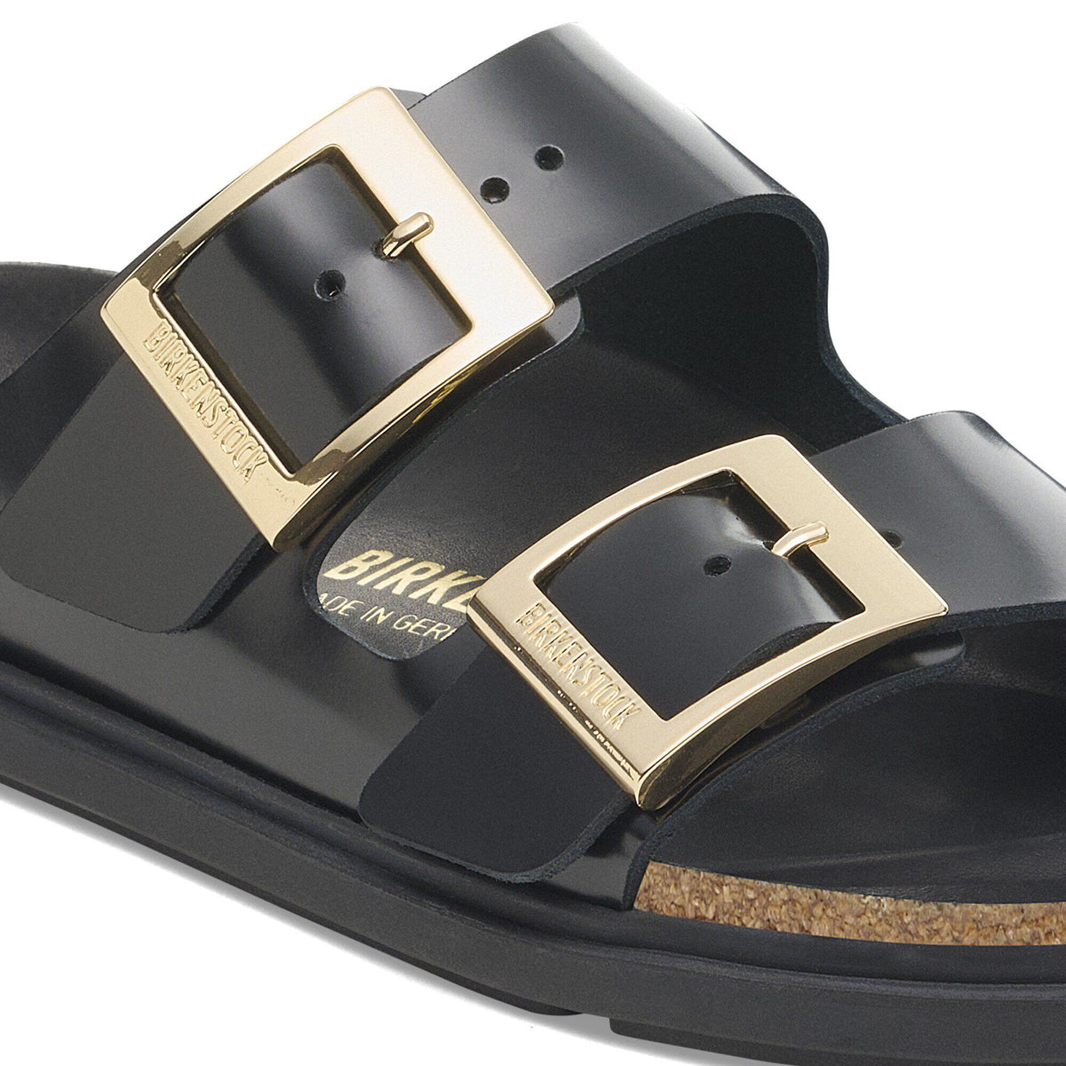 Arizona Droplet Buckle Natural Leather Patent