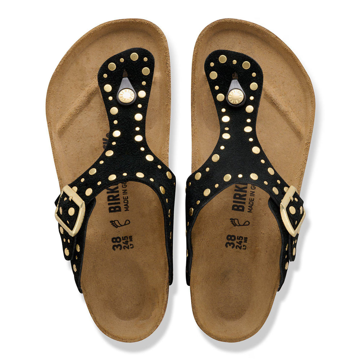 Gizeh Rivet Suede Leather