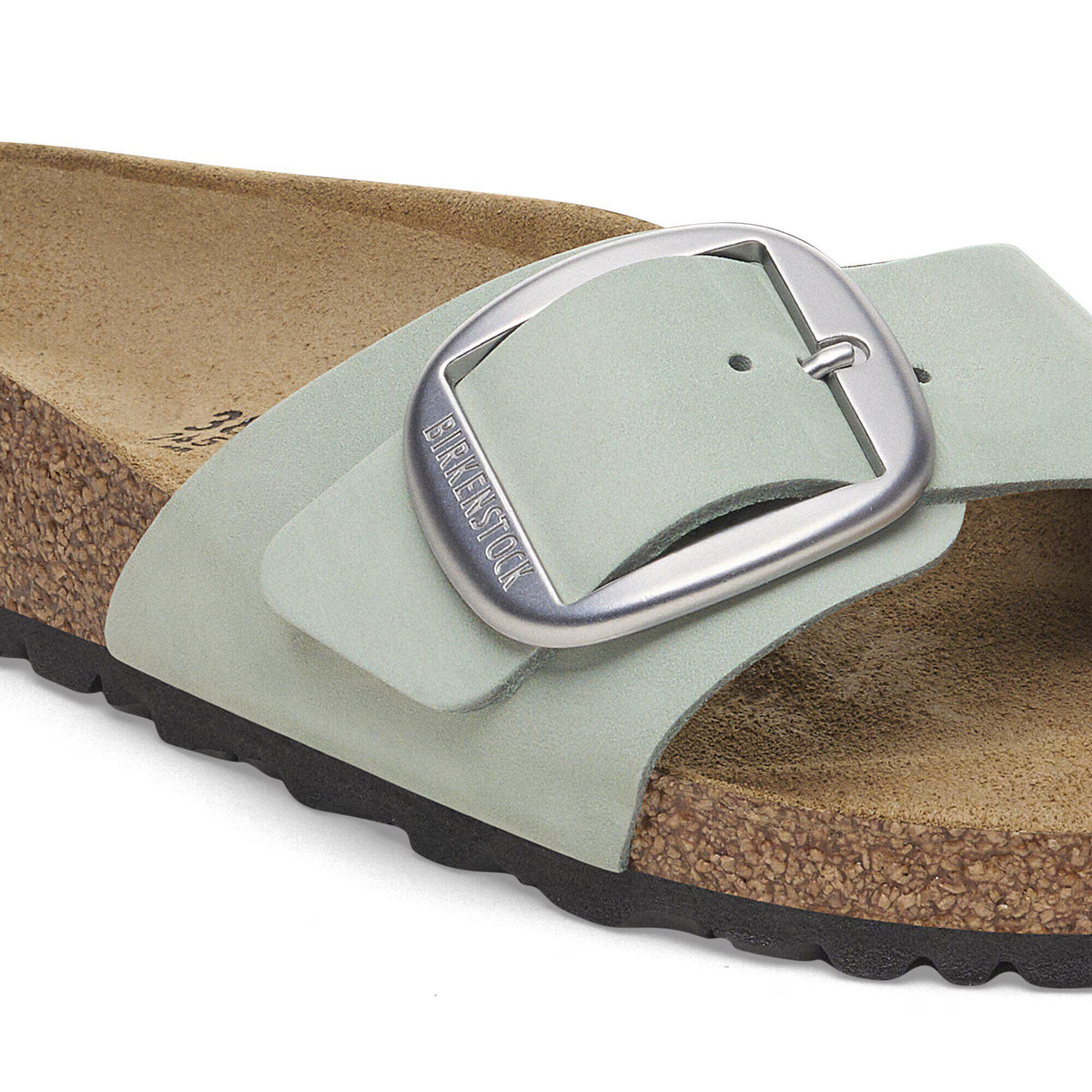 Madrid Big Buckle Nubuk Leather